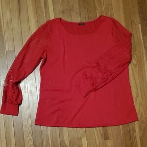 Elegant Red Women's Top